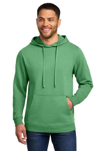 Port & Co Beach Wash Garment-Dyed Pullover Hooded Sweatshirt. PC098H