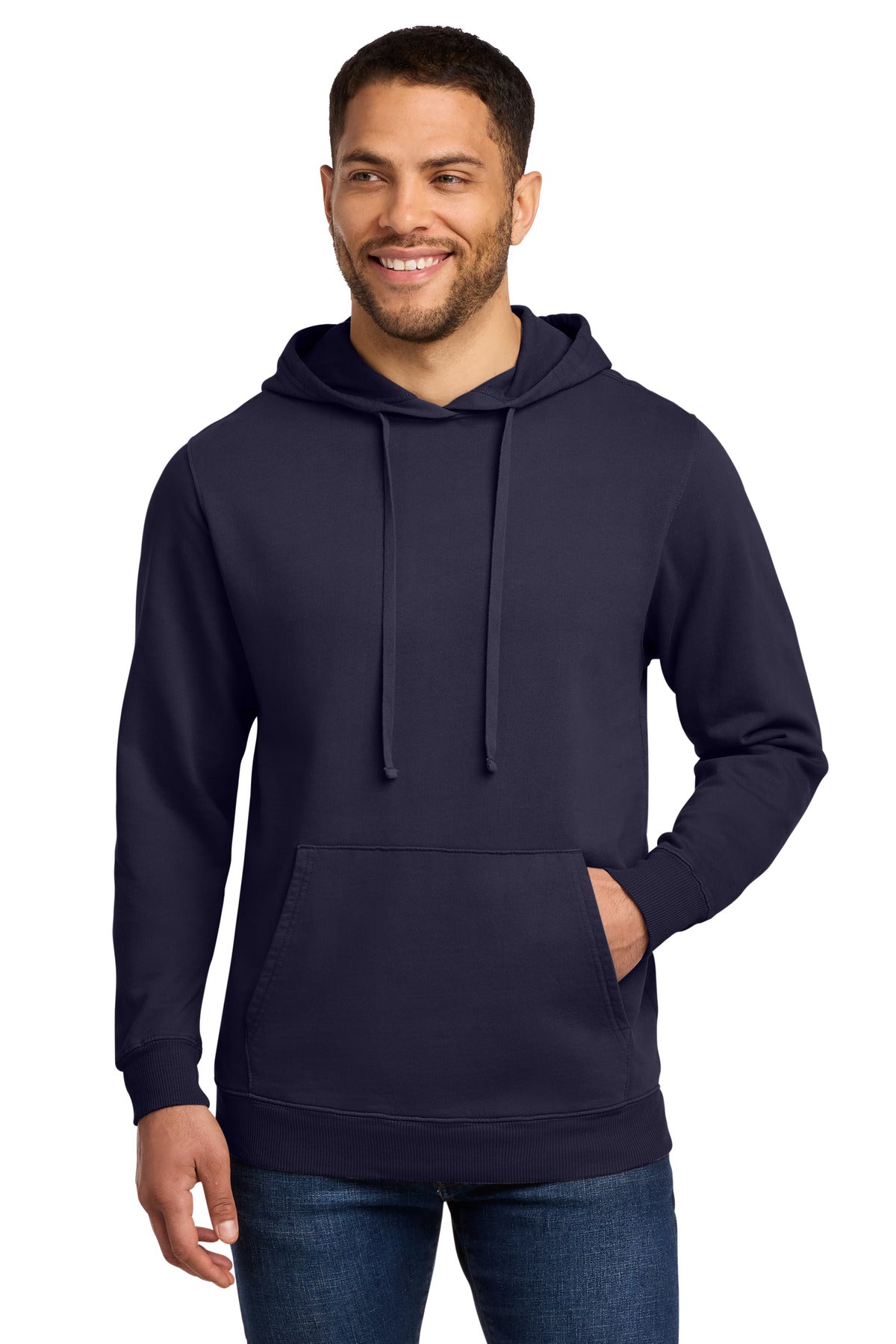 Port & Co Beach Wash Garment-Dyed Pullover Hooded Sweatshirt. PC098H