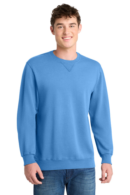 Port & Co Beach Wash Garment-Dyed Crewneck Sweatshirt PC098