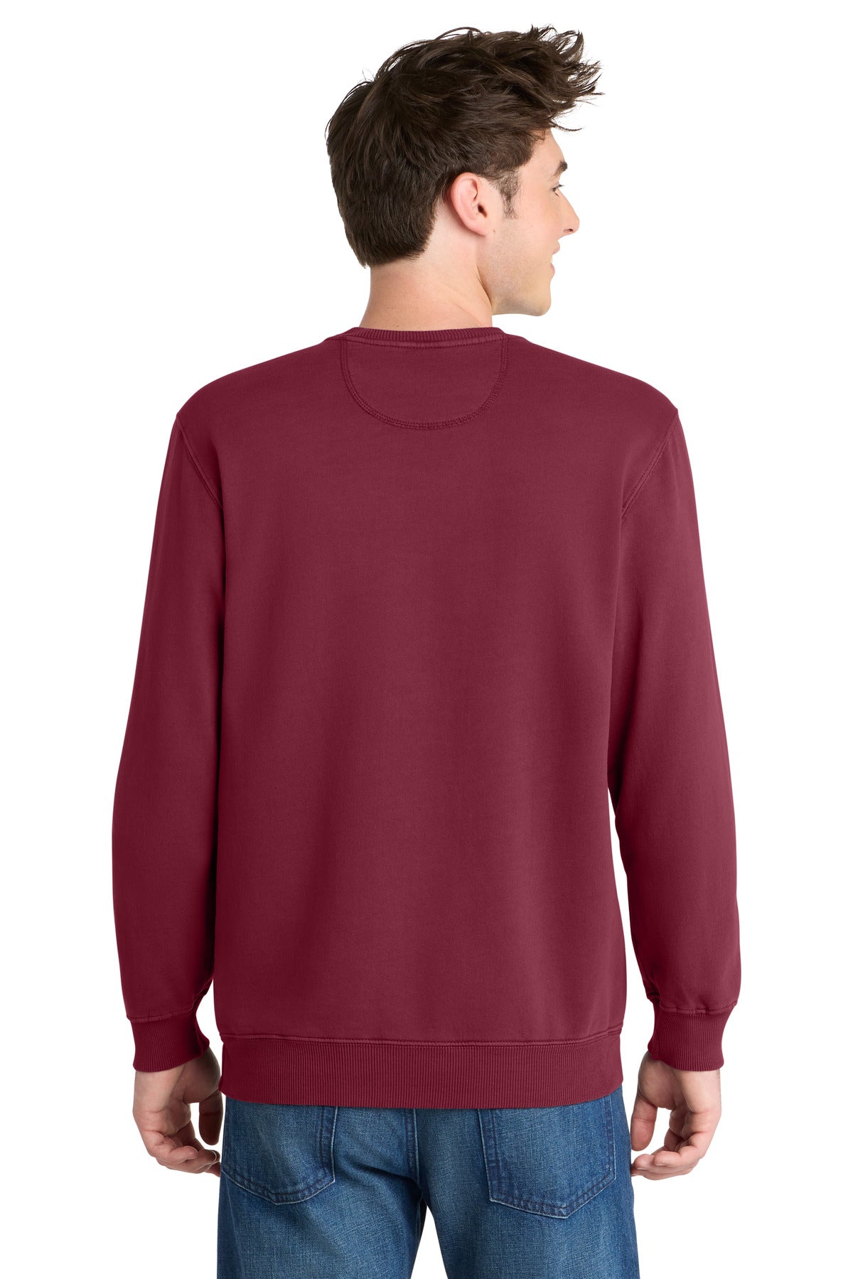 Port & Co Beach Wash Garment-Dyed Crewneck Sweatshirt PC098