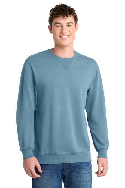 Port & Co Beach Wash Garment-Dyed Crewneck Sweatshirt PC098