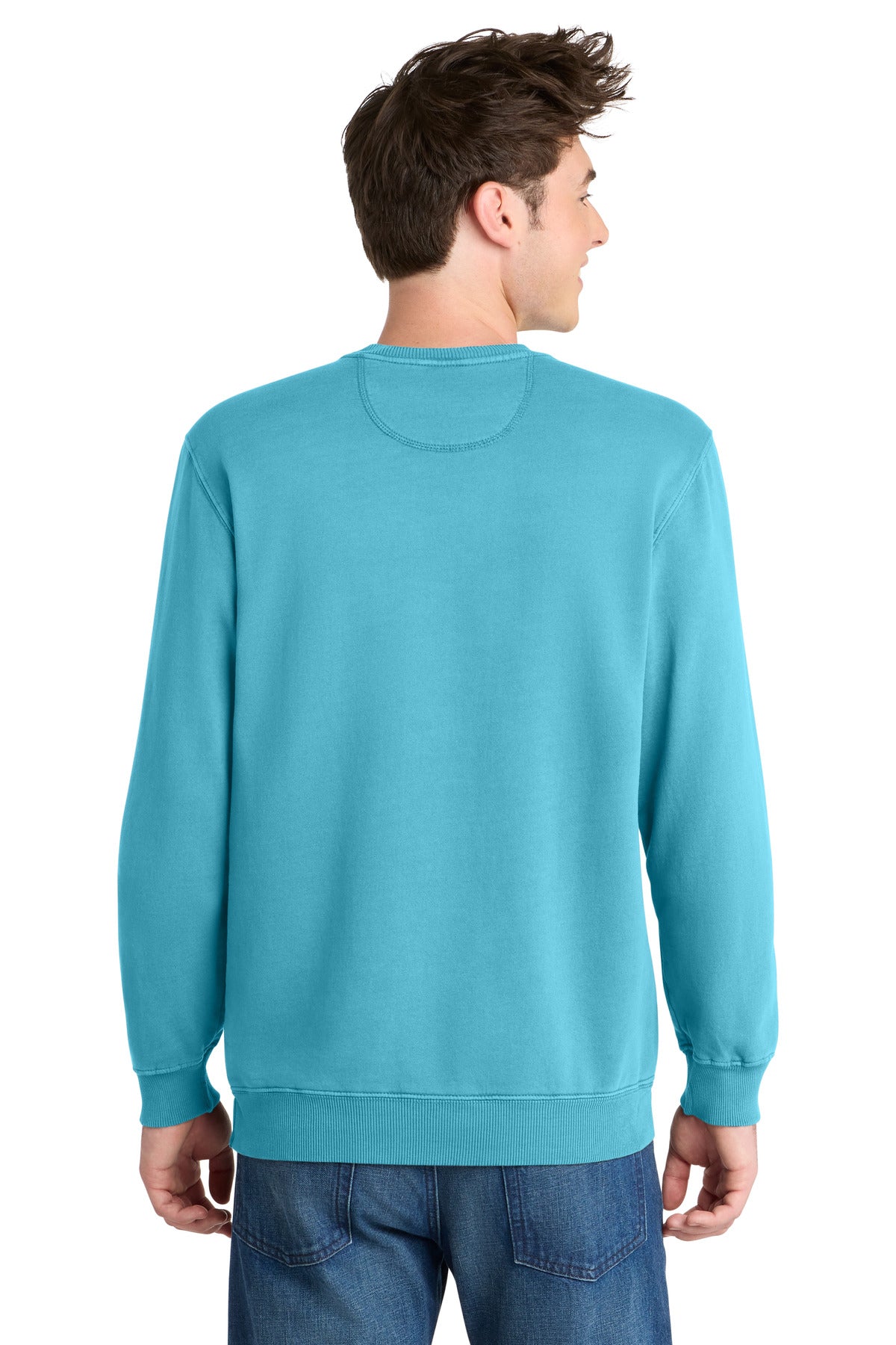 Port & Co Beach Wash Garment-Dyed Crewneck Sweatshirt PC098