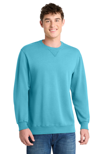 Port & Co Beach Wash Garment-Dyed Crewneck Sweatshirt PC098