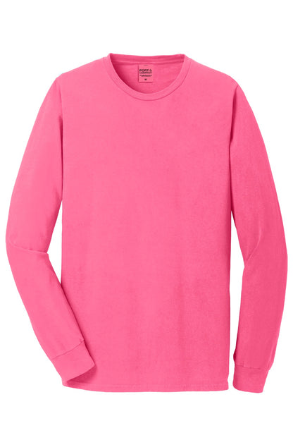 Port & Co Beach Wash Garment-Dyed Long Sleeve Tee PC099LS