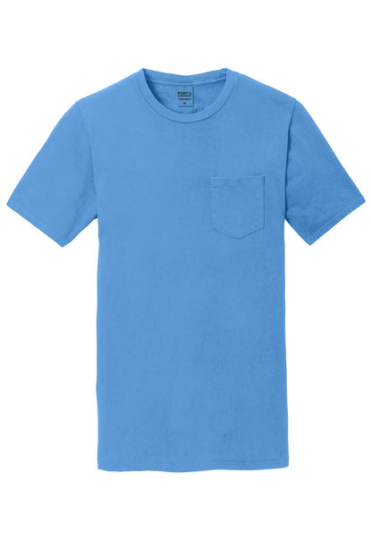 Port & Co Beach Wash Garment-Dyed Pocket Tee.  PC099P