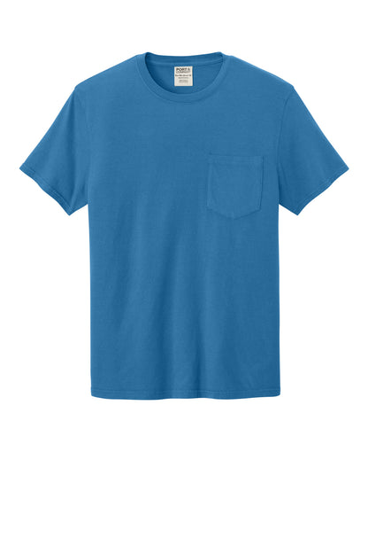 Port & Co Beach Wash Garment-Dyed Pocket Tee.  PC099P
