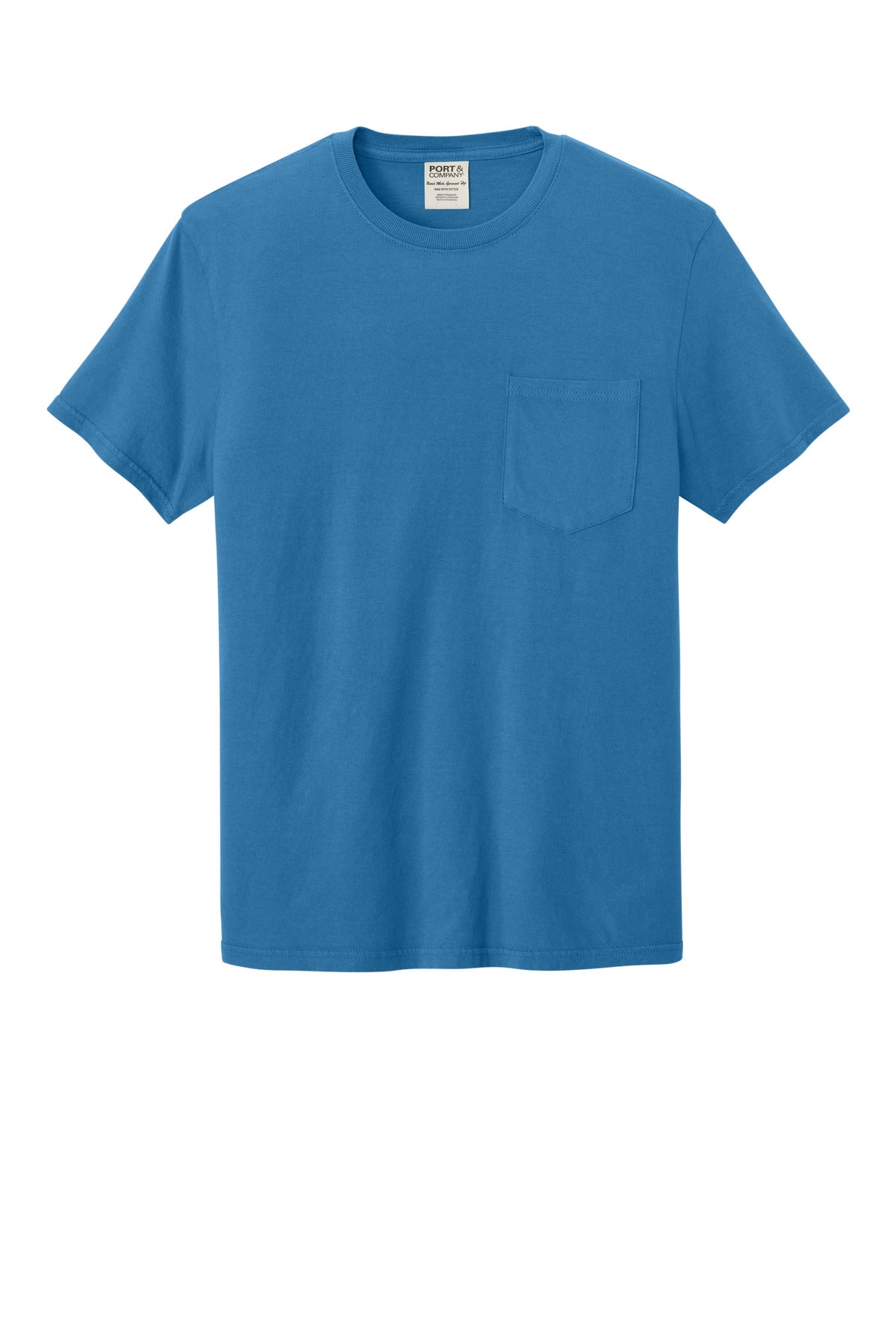 Port & Co Beach Wash Garment-Dyed Pocket Tee.  PC099P