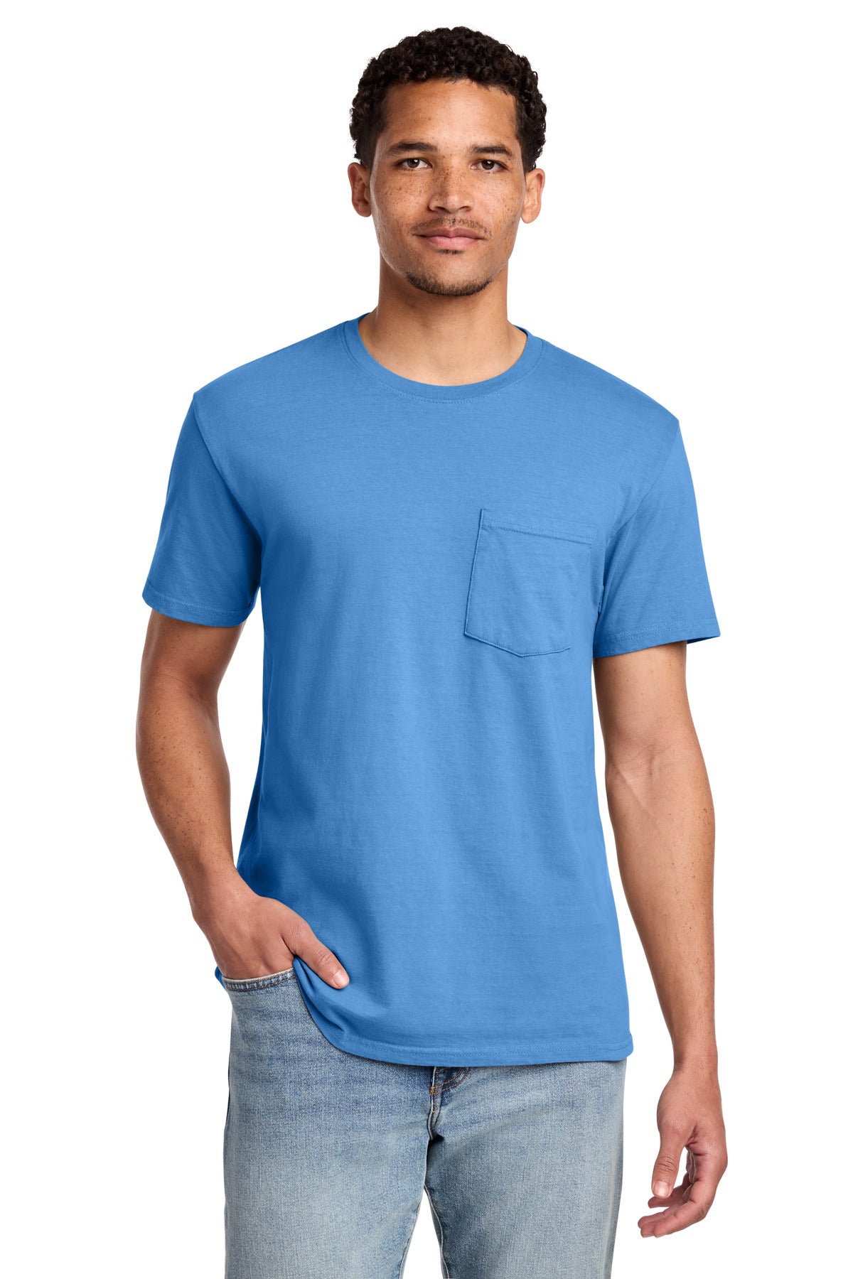 Port & Co Beach Wash Garment-Dyed Pocket Tee.  PC099P