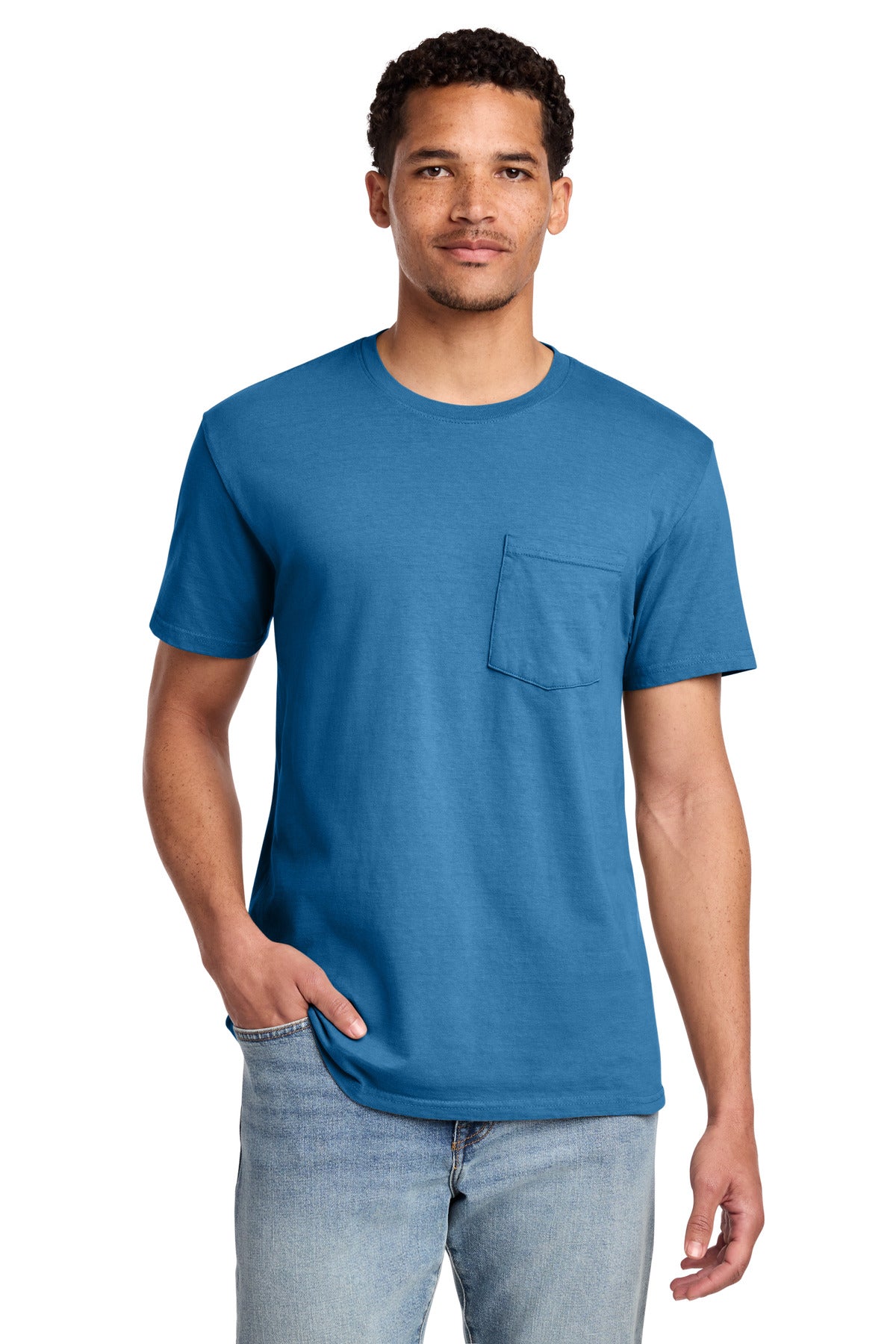 Port & Co Beach Wash Garment-Dyed Pocket Tee.  PC099P