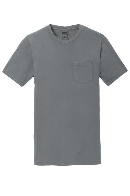 Port & Co Beach Wash Garment-Dyed Pocket Tee.  PC099P
