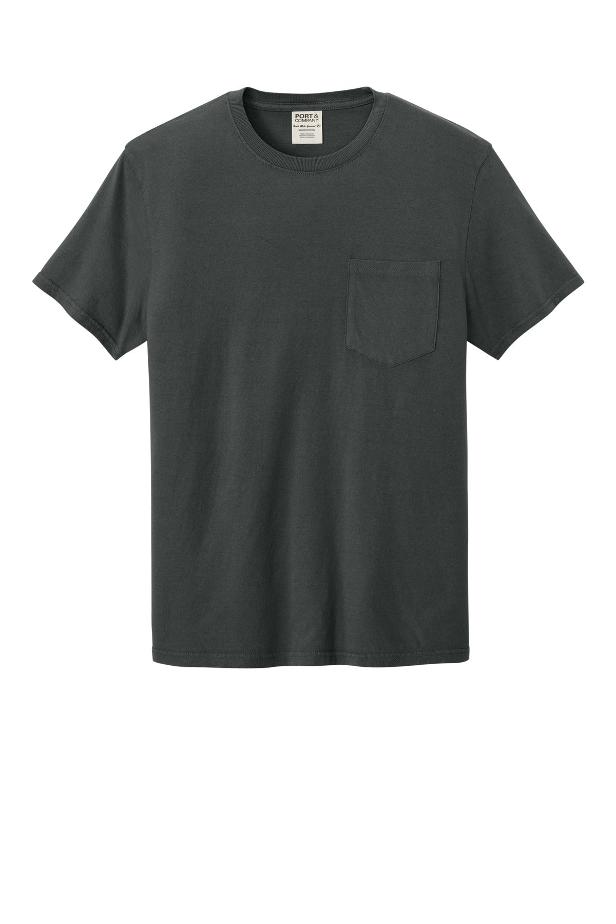Port & Co Beach Wash Garment-Dyed Pocket Tee.  PC099P