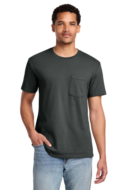 Port & Co Beach Wash Garment-Dyed Pocket Tee.  PC099P