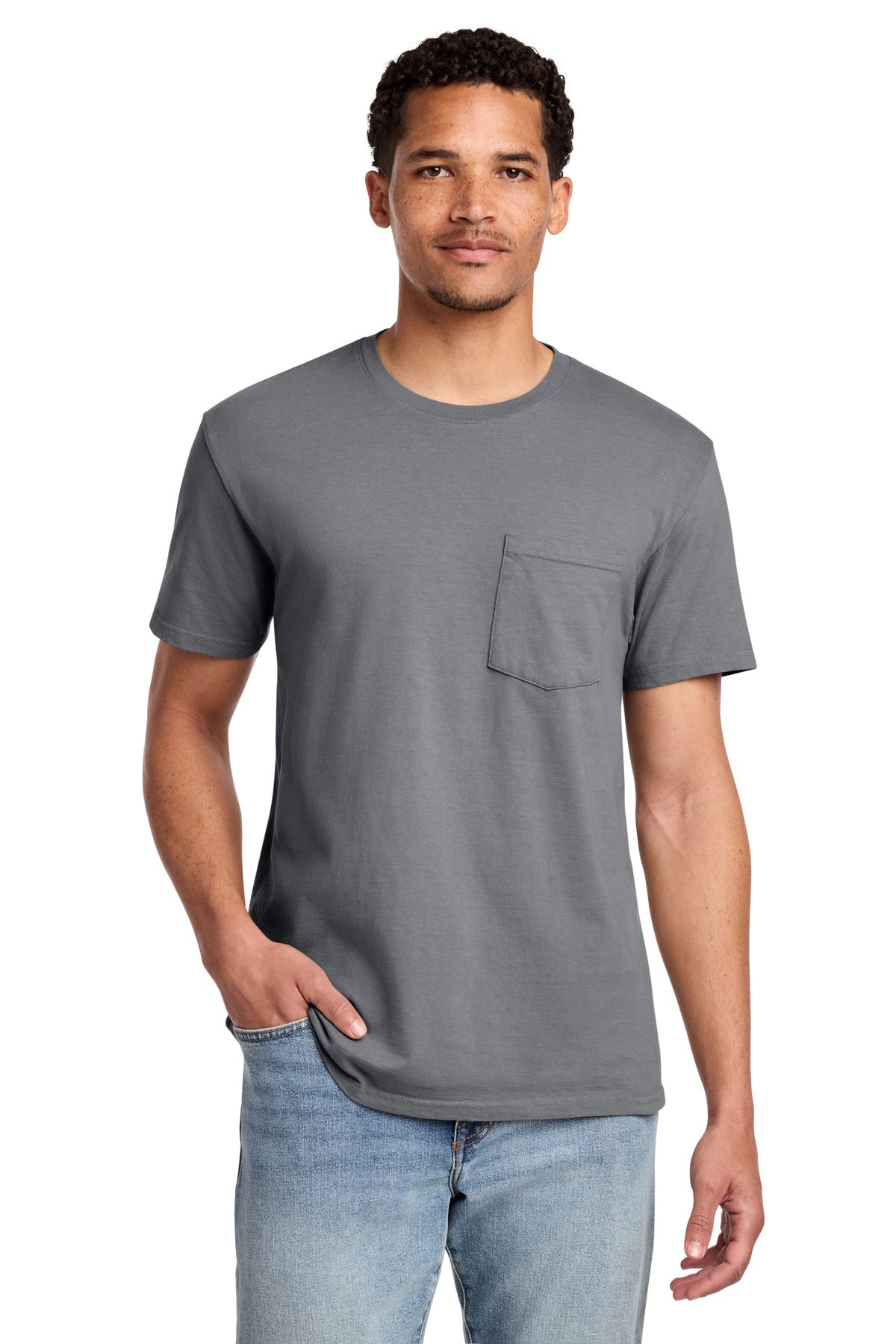 Port & Co Beach Wash Garment-Dyed Pocket Tee.  PC099P