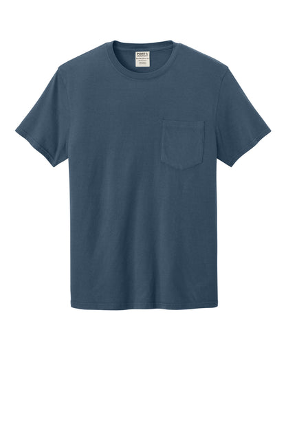 Port & Co Beach Wash Garment-Dyed Pocket Tee.  PC099P