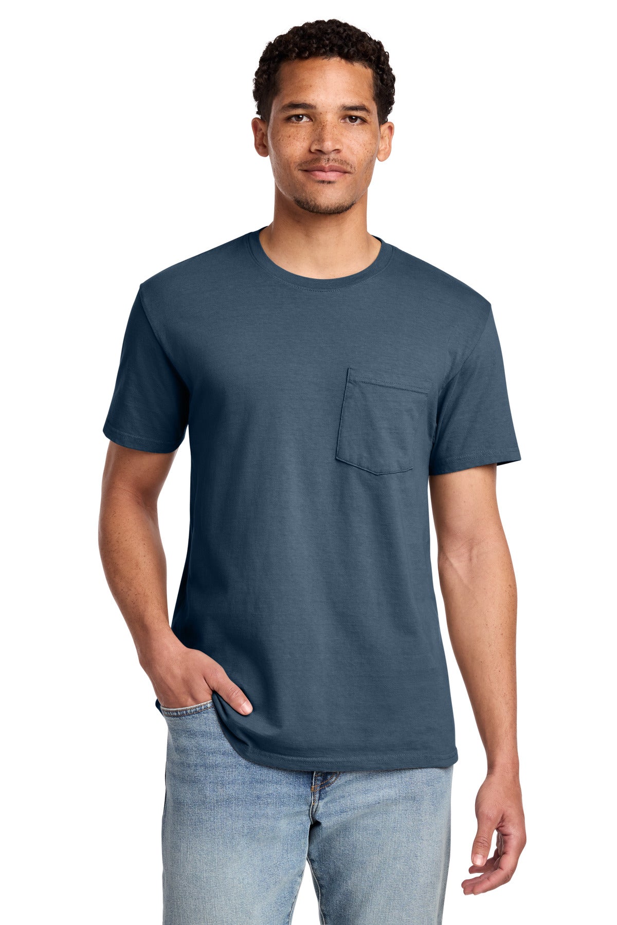Port & Co Beach Wash Garment-Dyed Pocket Tee.  PC099P