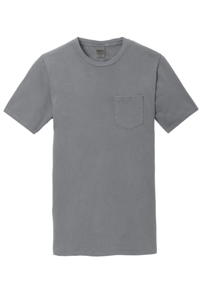 Port & Co Beach Wash Garment-Dyed Pocket Tee.  PC099P