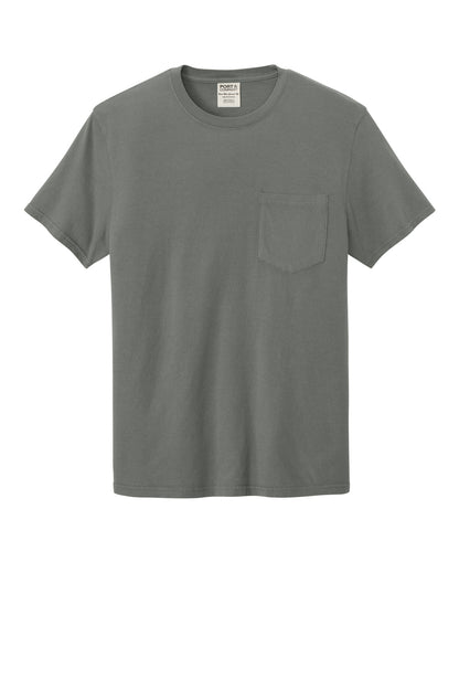 Port & Co Beach Wash Garment-Dyed Pocket Tee.  PC099P