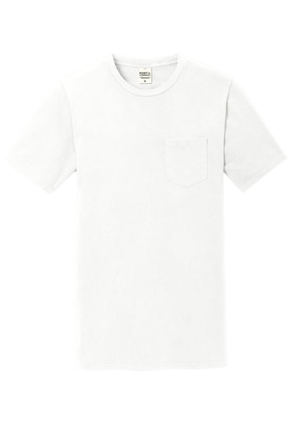 Port & Co Beach Wash Garment-Dyed Pocket Tee.  PC099P