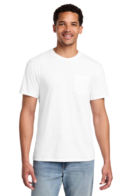 Port & Co Beach Wash Garment-Dyed Pocket Tee.  PC099P