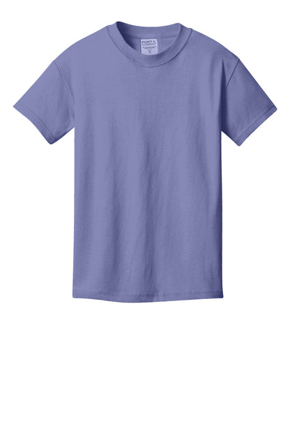 Port & Co Youth Beach Wash Garment-Dyed Tee. PC099Y