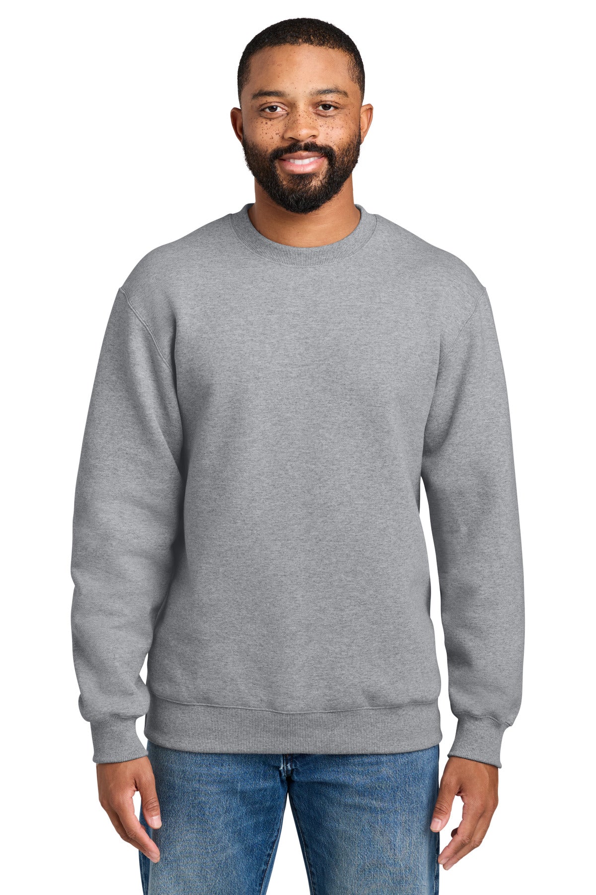 Port & Co Foundation Fleece Pullover Crewneck Sweatshirt PC107