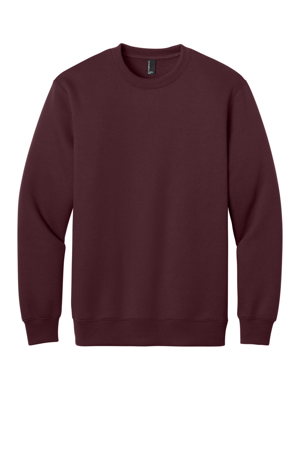 Port & Co Foundation Fleece Pullover Crewneck Sweatshirt PC107