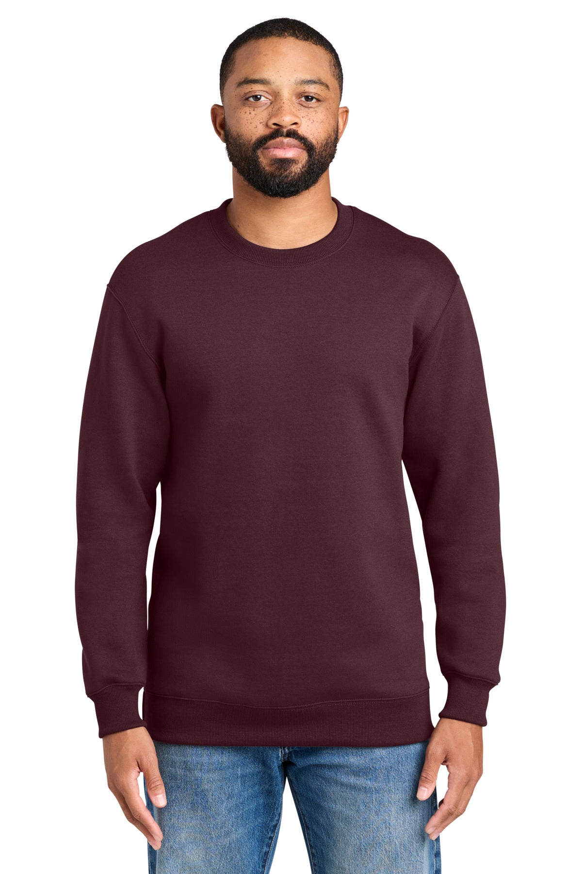 Port & Co Foundation Fleece Pullover Crewneck Sweatshirt PC107