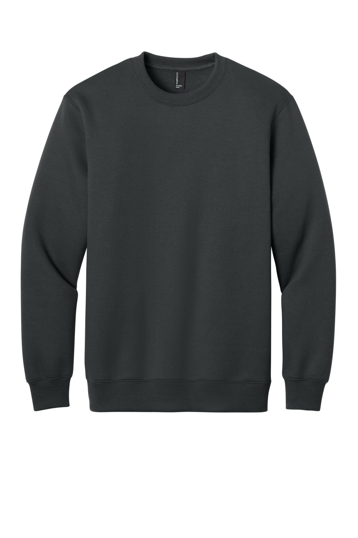 Port & Co Foundation Fleece Pullover Crewneck Sweatshirt PC107