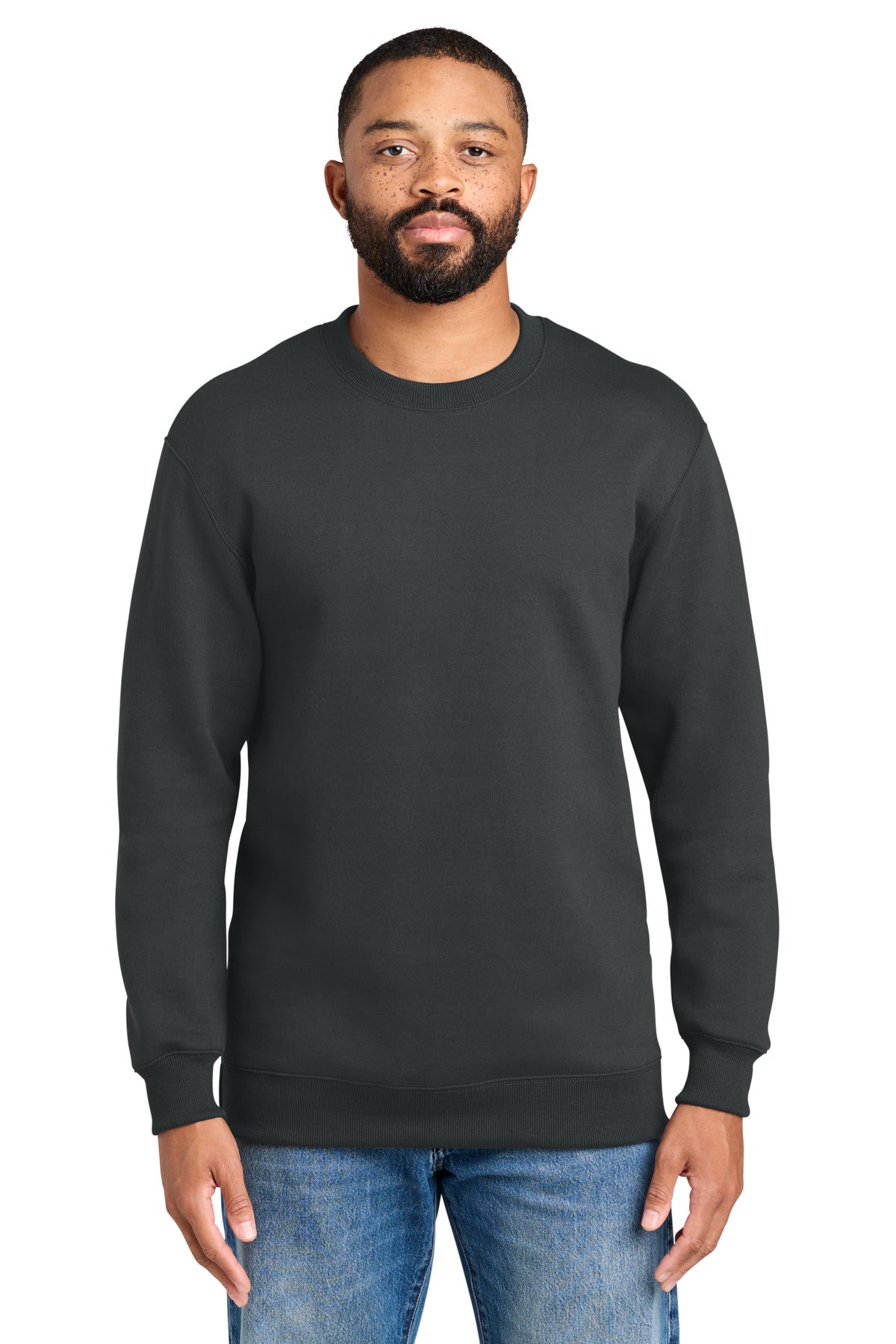 Port & Co Foundation Fleece Pullover Crewneck Sweatshirt PC107