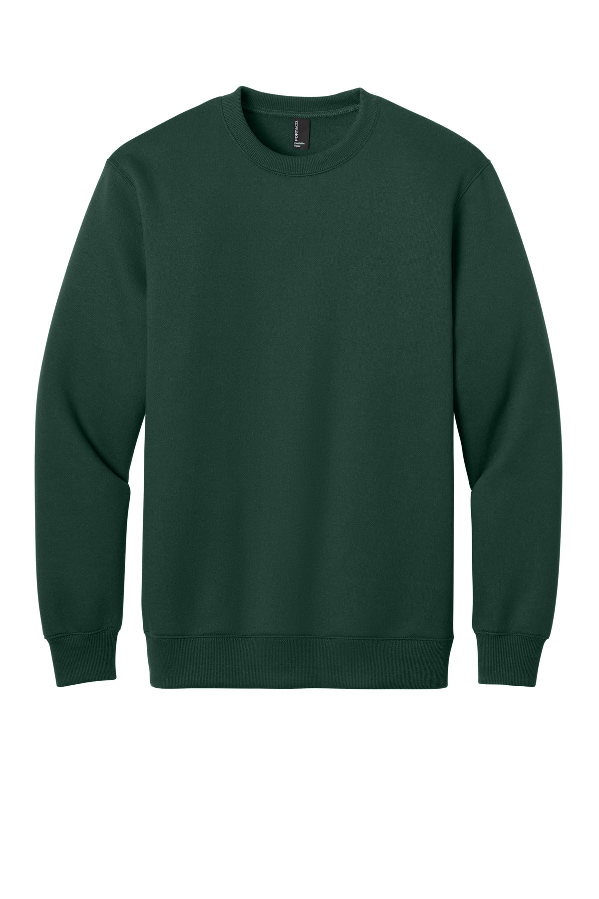 Port & Co Foundation Fleece Pullover Crewneck Sweatshirt PC107