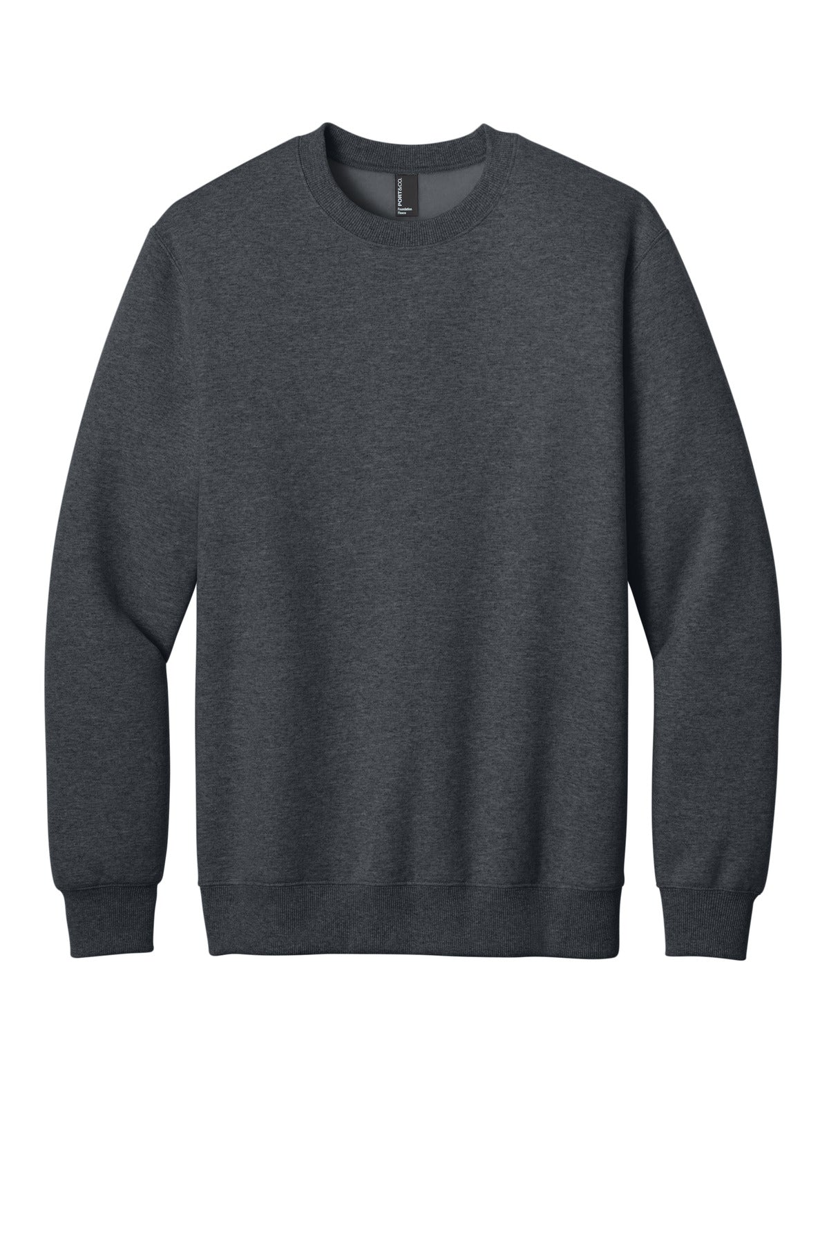 Port & Co Foundation Fleece Pullover Crewneck Sweatshirt PC107