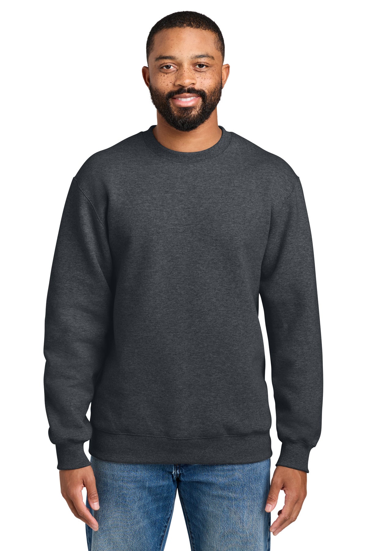 Port & Co Foundation Fleece Pullover Crewneck Sweatshirt PC107