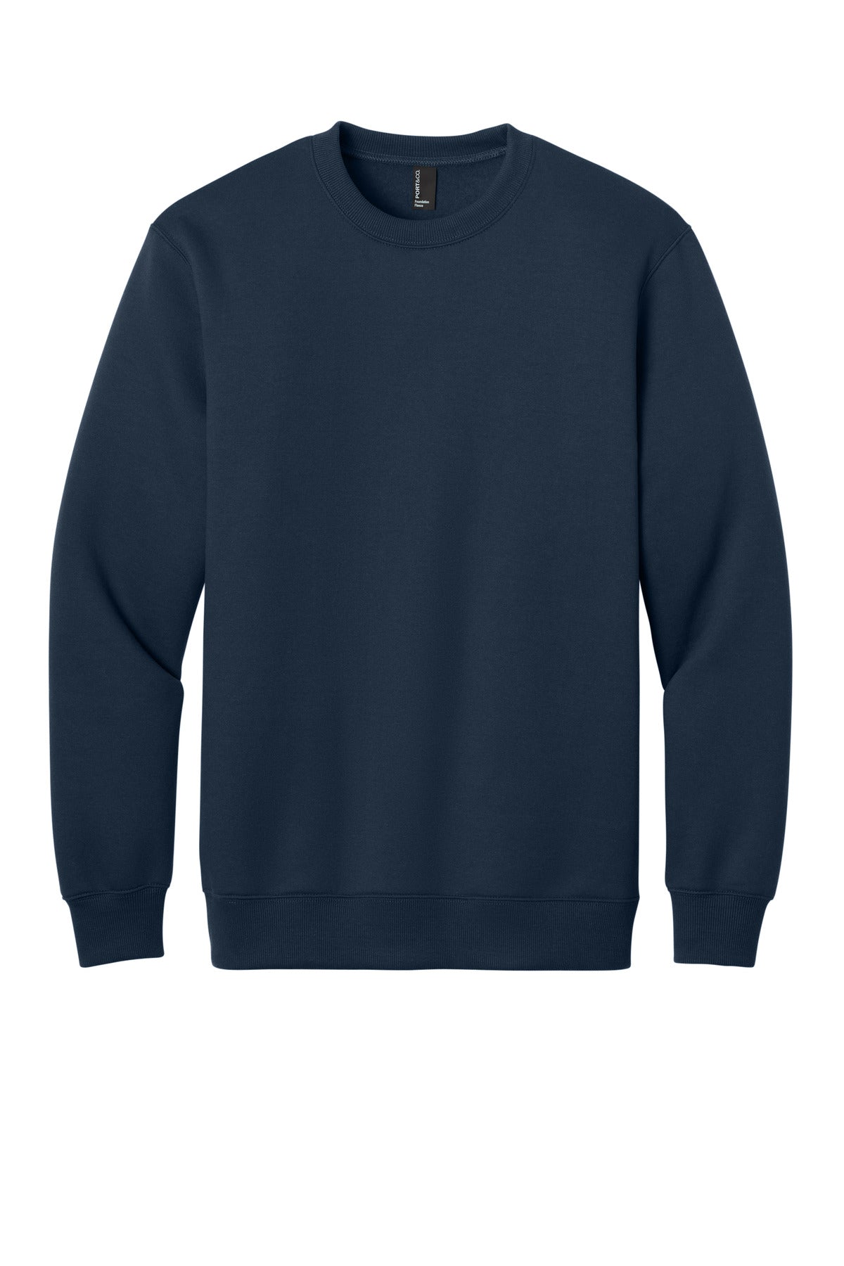 Port & Co Foundation Fleece Pullover Crewneck Sweatshirt PC107