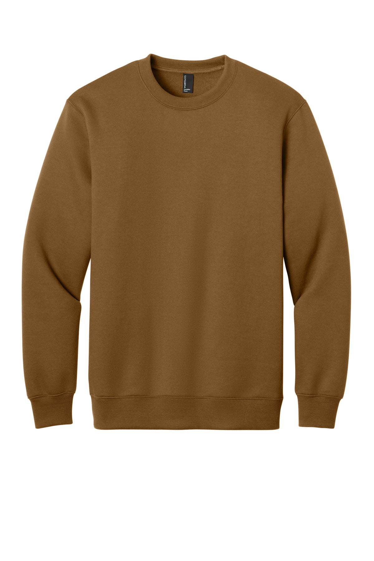 Port & Co Foundation Fleece Pullover Crewneck Sweatshirt PC107