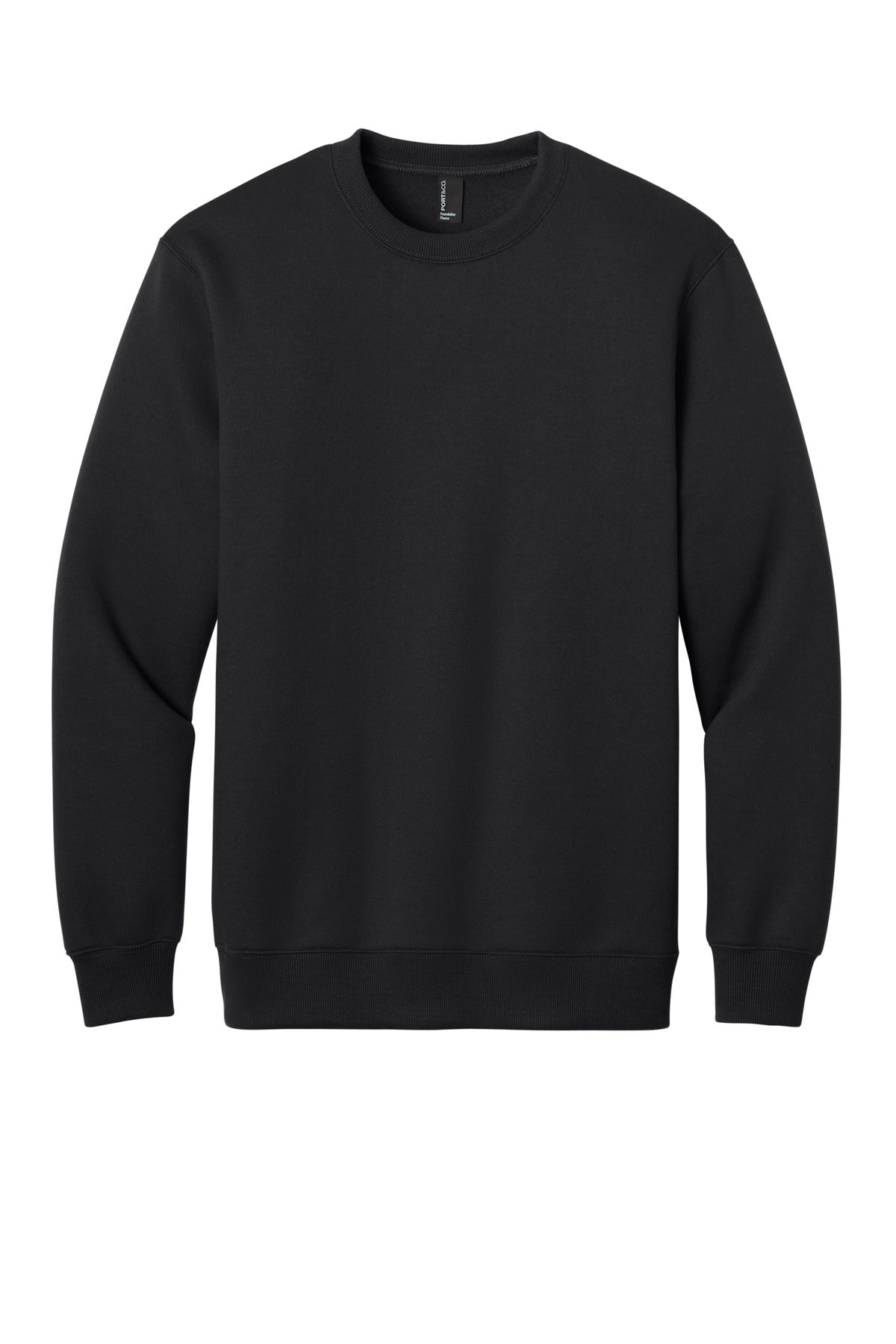 Port & Co Foundation Fleece Pullover Crewneck Sweatshirt PC107