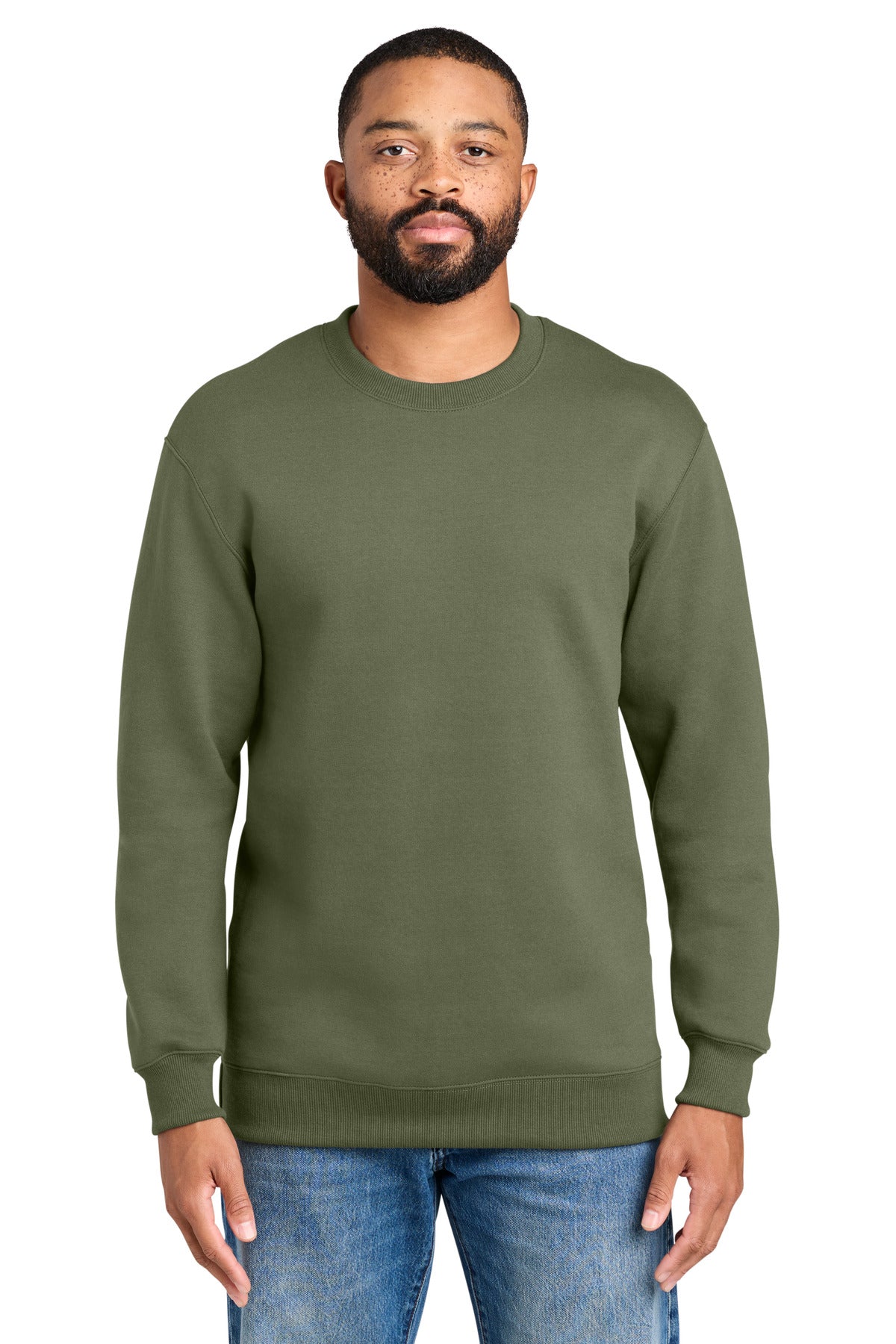 Port & Co Foundation Fleece Pullover Crewneck Sweatshirt PC107