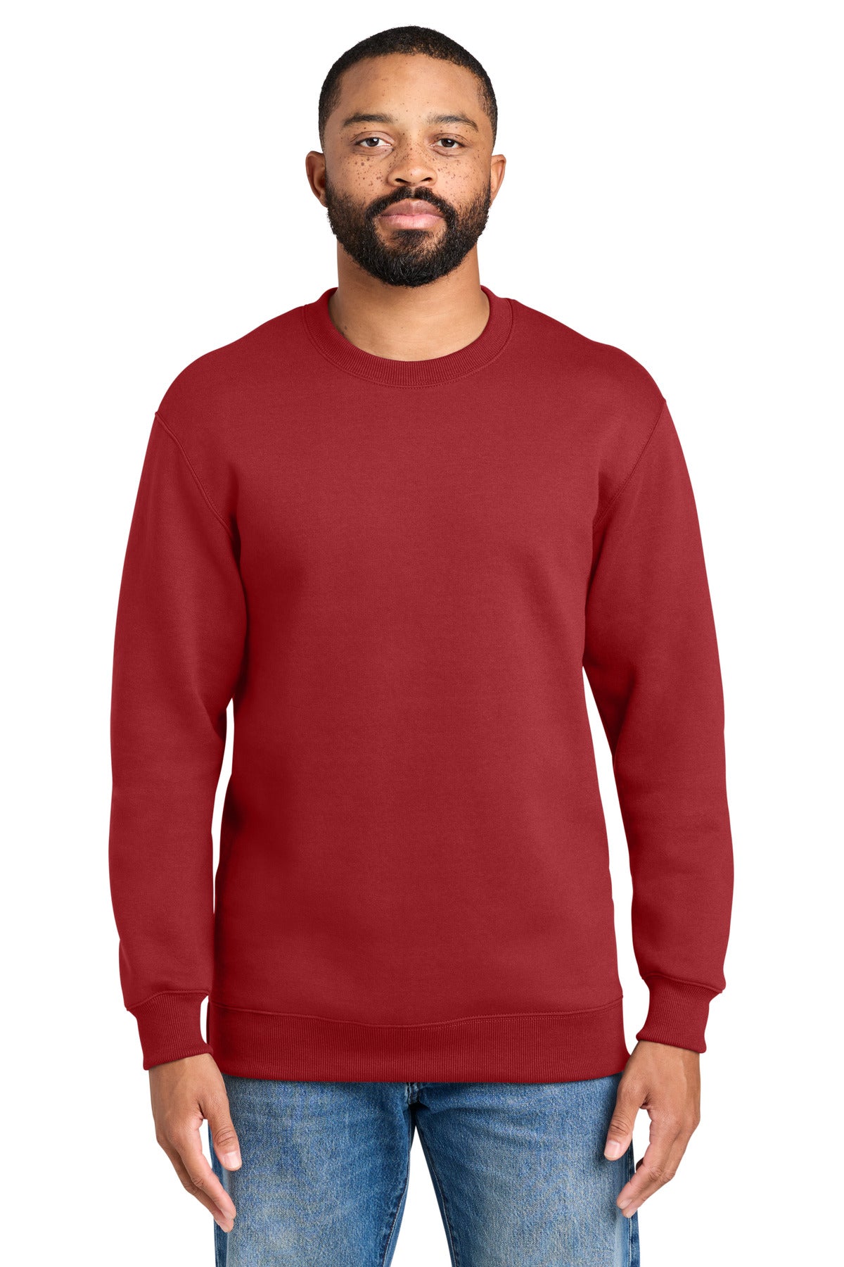 Port & Co Foundation Fleece Pullover Crewneck Sweatshirt PC107
