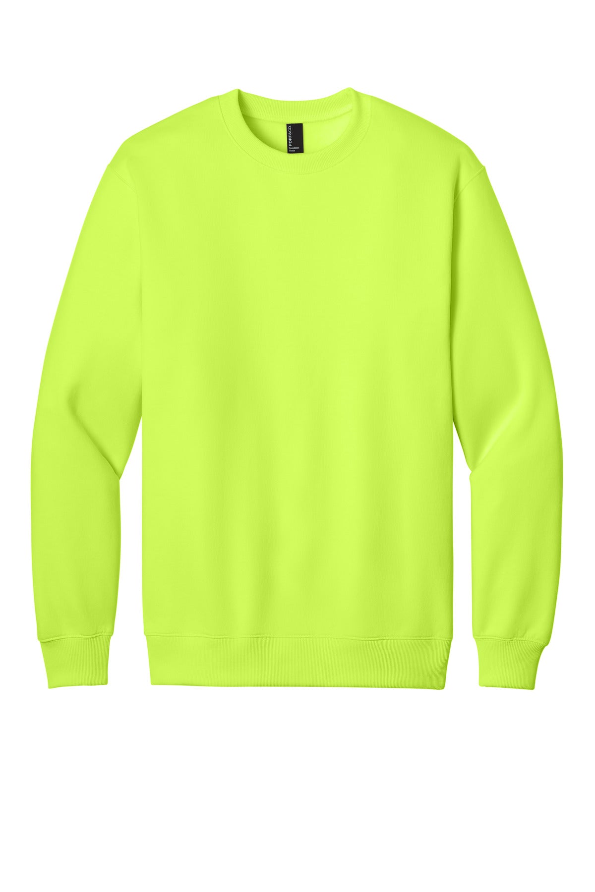 Port & Co Foundation Fleece Pullover Crewneck Sweatshirt PC107
