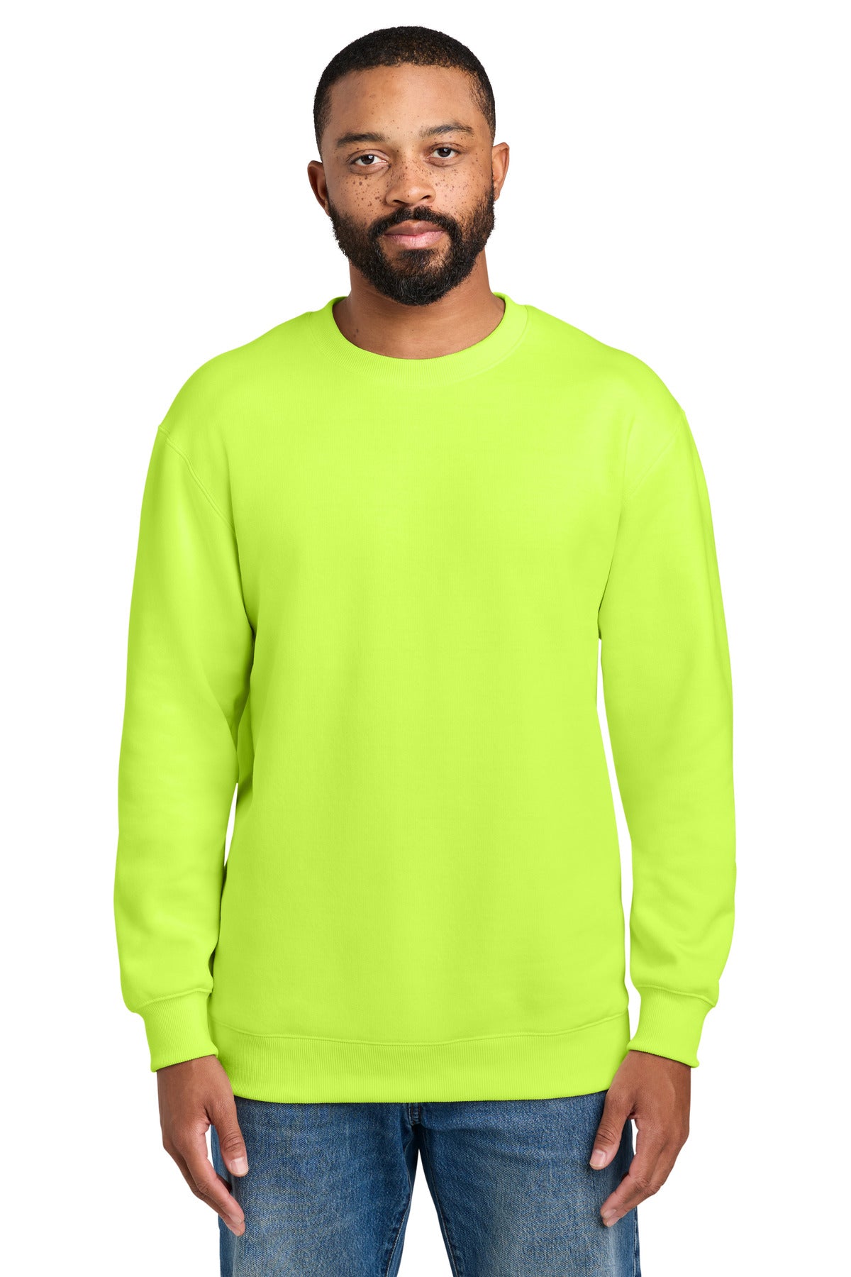 Port & Co Foundation Fleece Pullover Crewneck Sweatshirt PC107