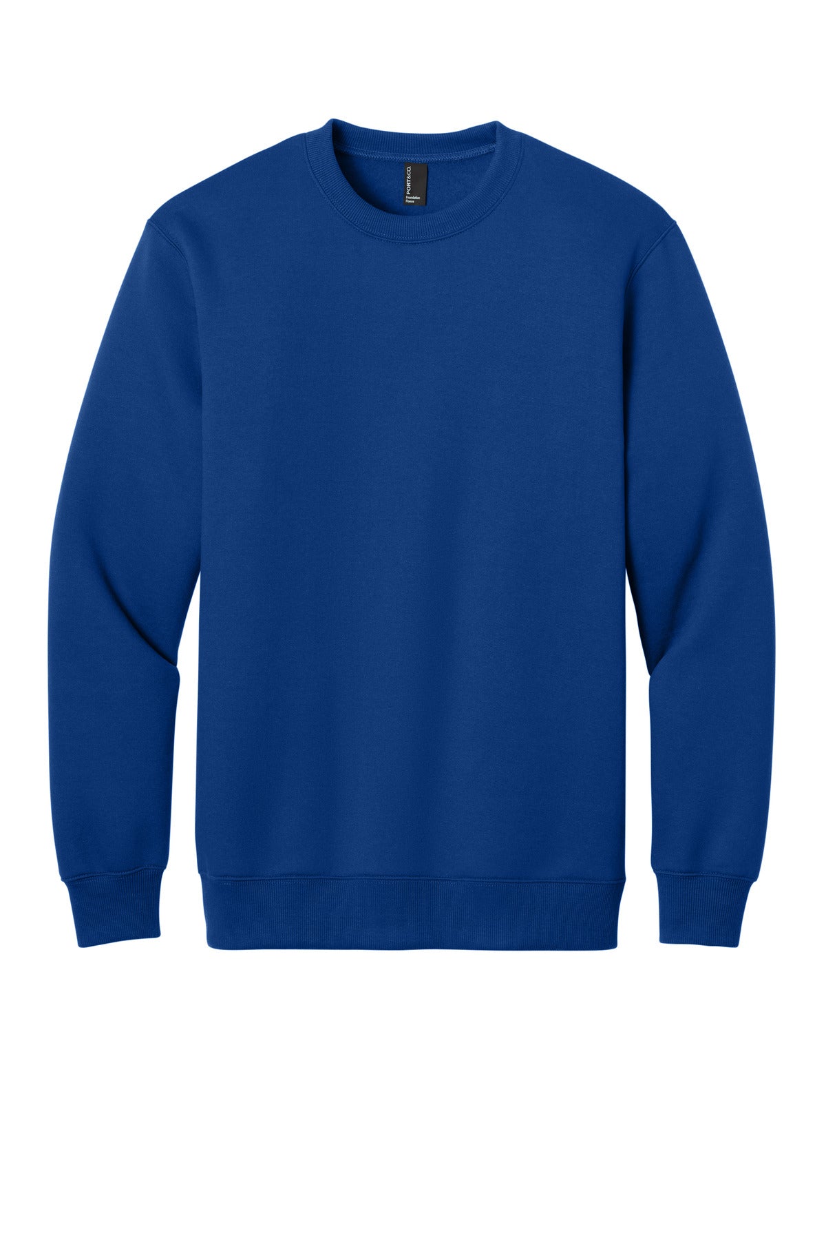Port & Co Foundation Fleece Pullover Crewneck Sweatshirt PC107