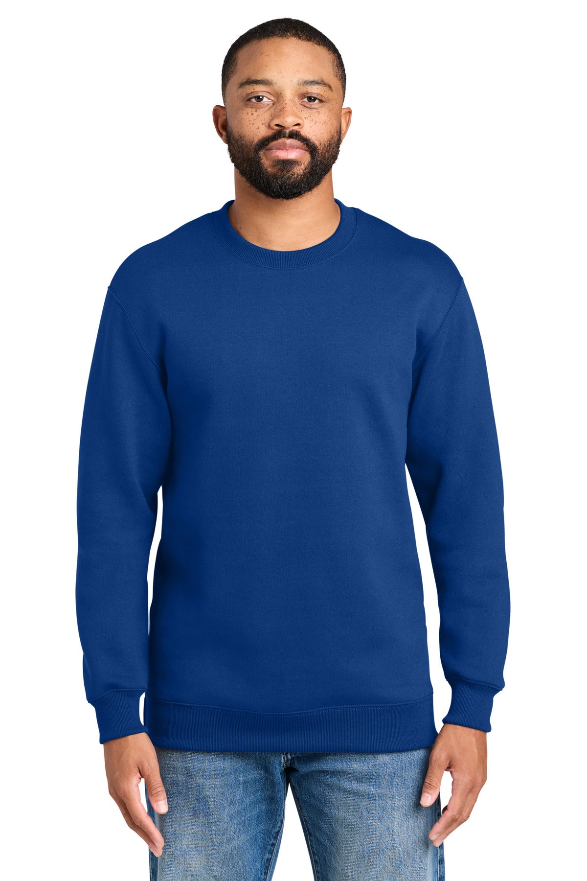 Port & Co Foundation Fleece Pullover Crewneck Sweatshirt PC107