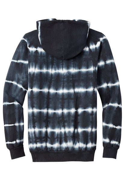 Port & Co Allover Stripe Tie-Dye Fleece PC143