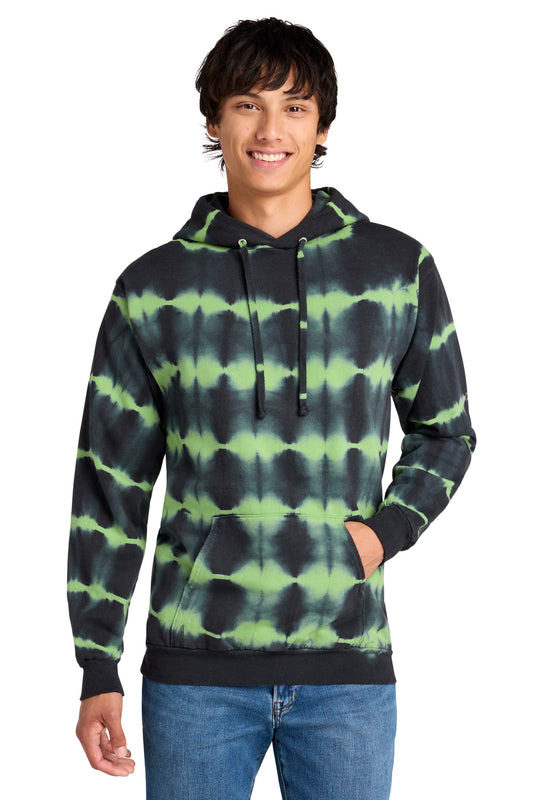 Port & Co Allover Stripe Tie-Dye Fleece PC143