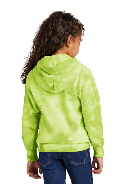 Port & Co Youth Crystal Tie-Dye Pullover Hoodie PC144Y
