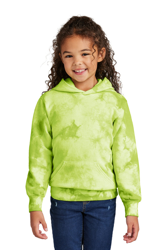 Port & Co Youth Crystal Tie-Dye Pullover Hoodie PC144Y