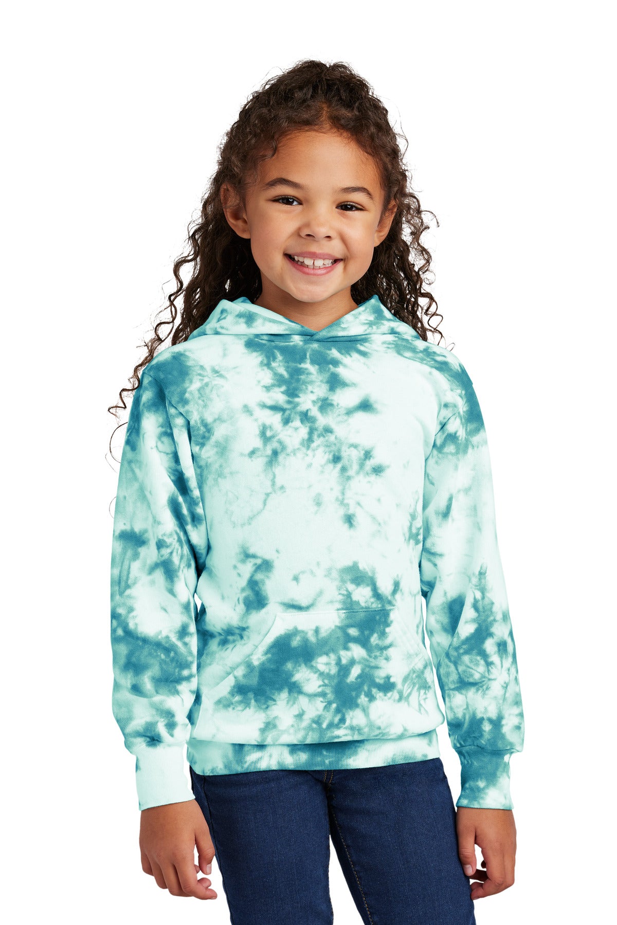 Port & Co Youth Crystal Tie-Dye Pullover Hoodie PC144Y