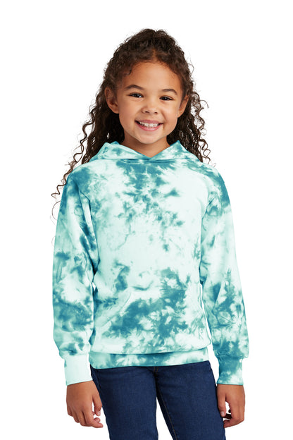 Port & Co Youth Crystal Tie-Dye Pullover Hoodie PC144Y