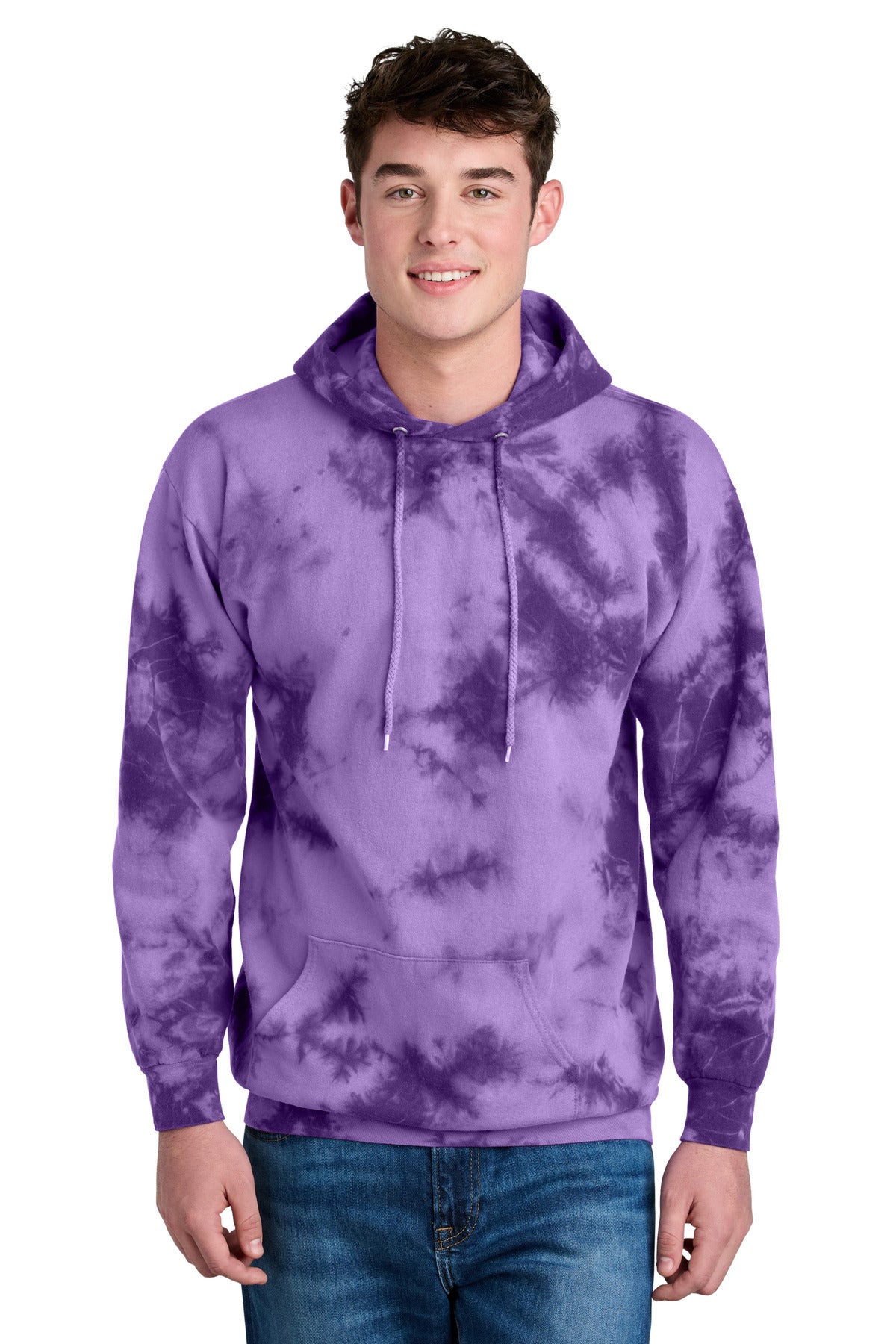 Port & Co Crystal Tie-Dye Pullover Hoodie PC144