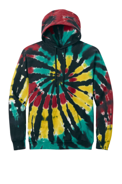 Port & Co Tie-Dye Pullover Hooded Sweatshirt. PC146