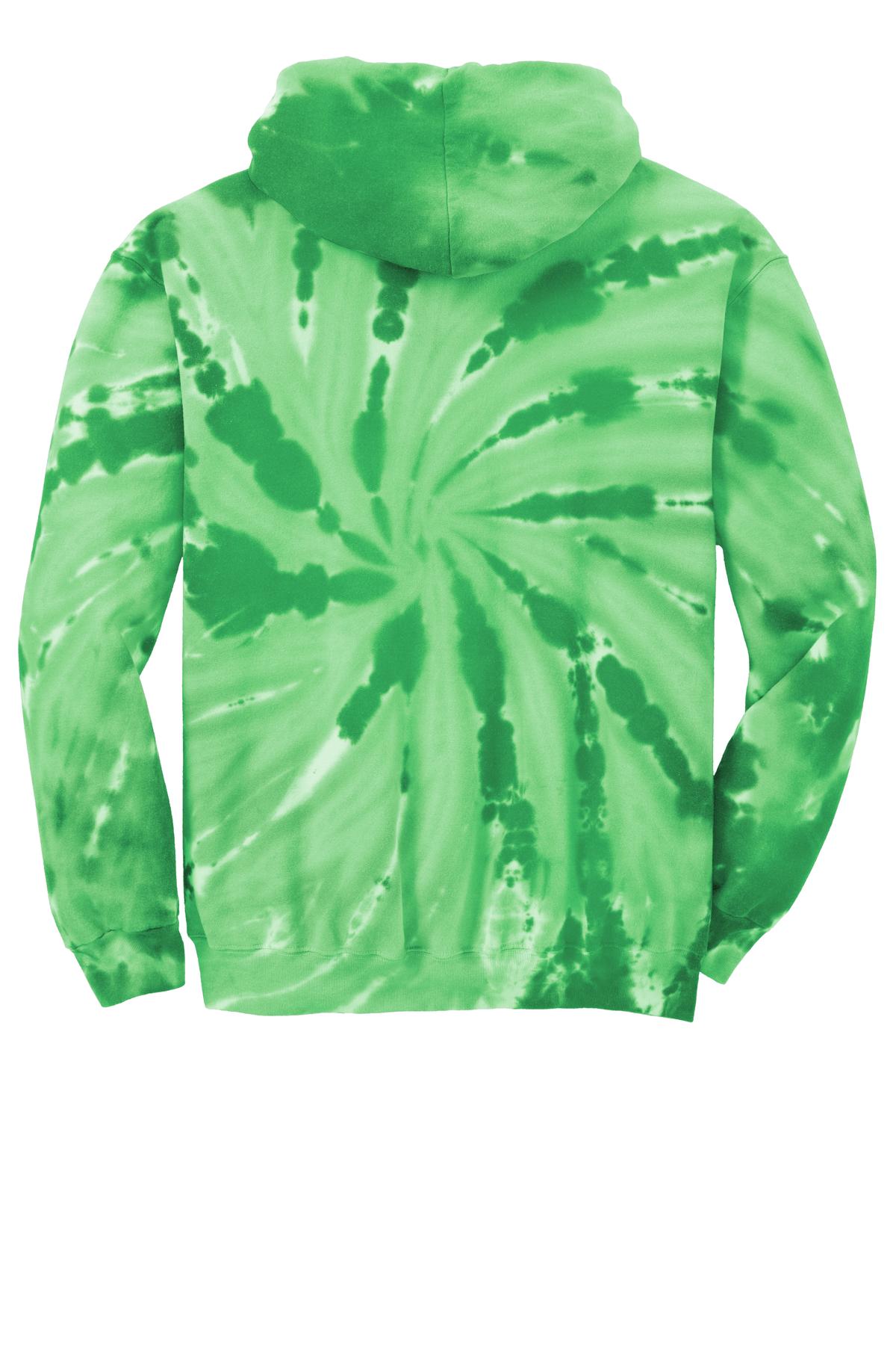 Port & Co Tie-Dye Pullover Hooded Sweatshirt. PC146